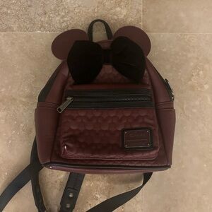 Loungefly Maroon Backpack